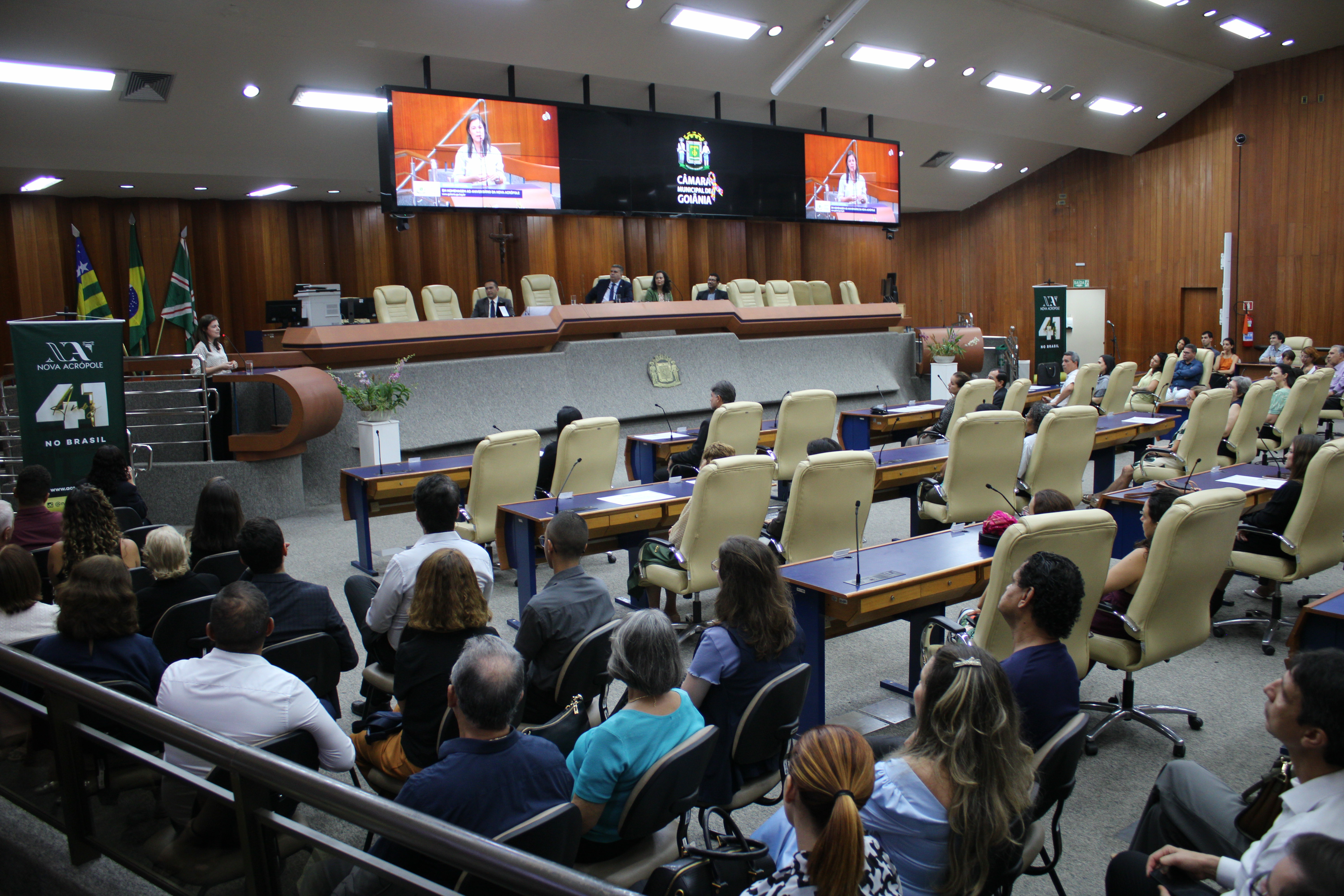 Nova Acrópole homenageada na Câmara Municipal de Goiânia